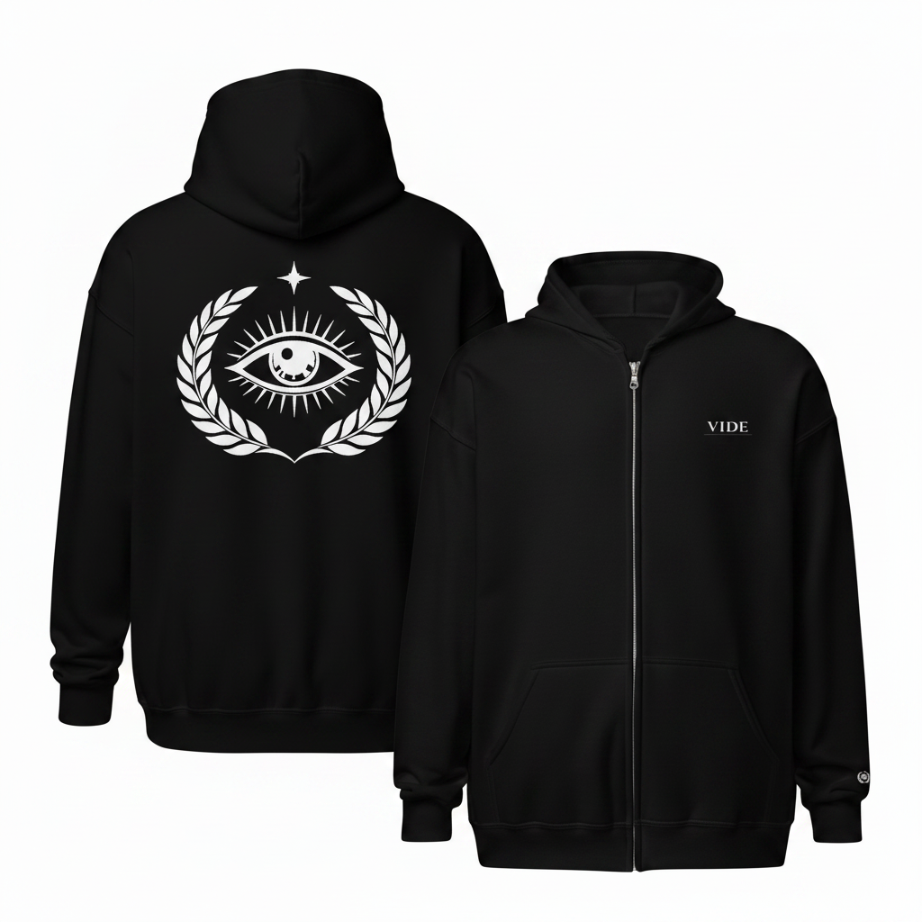 Zip Hoodie VIDE - Face & Dos